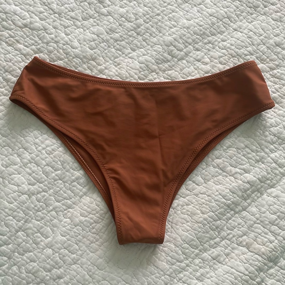 SHEIN brown cheeky bikini bottoms